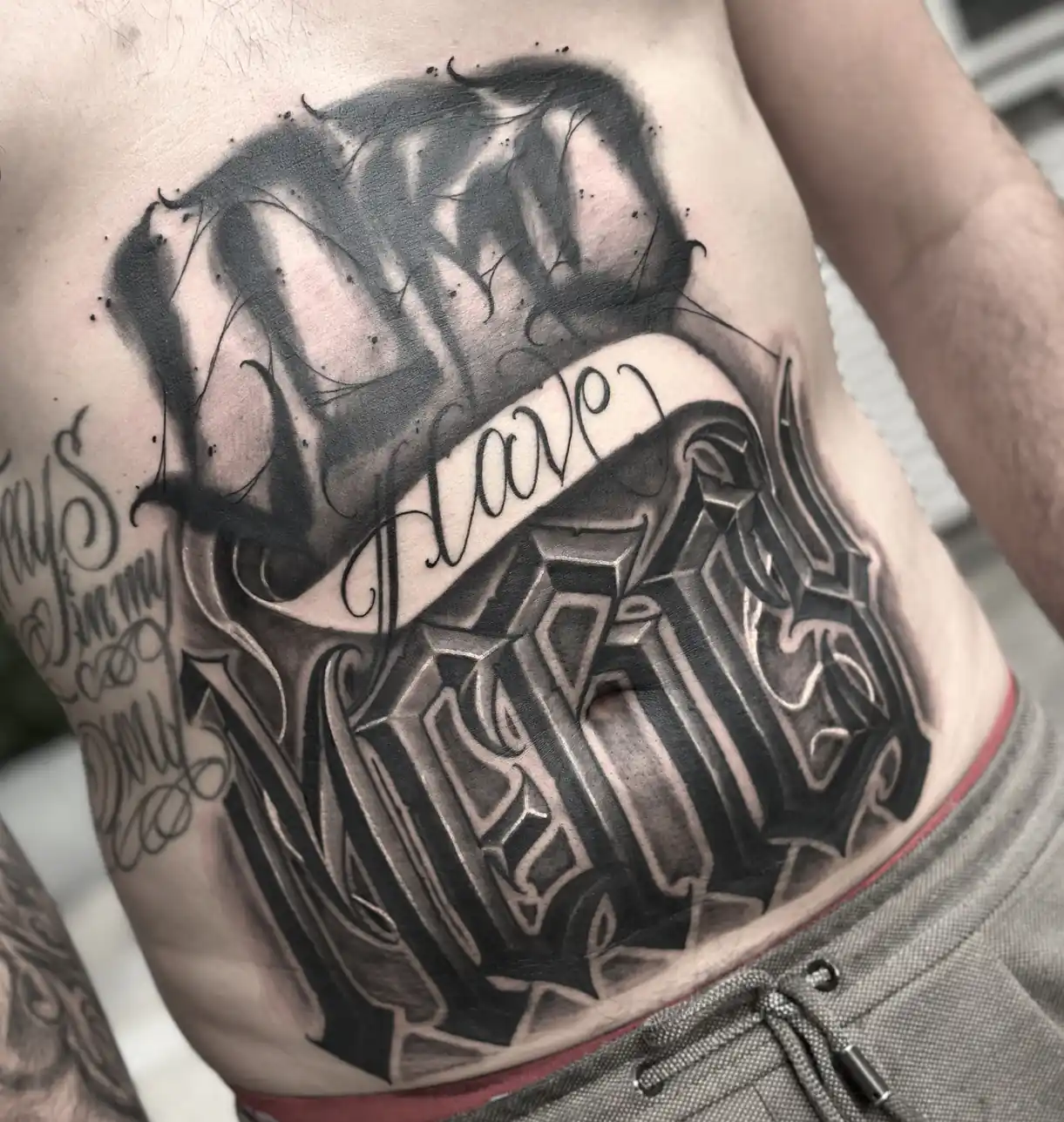Lettering chicano ombré signé William Hamer